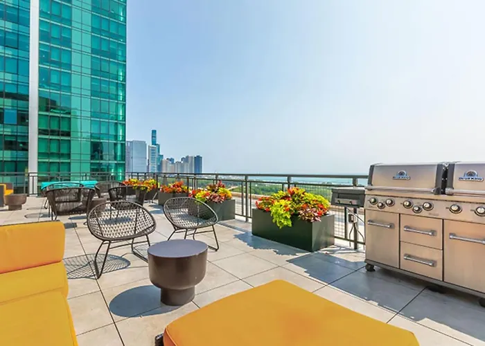 Downtown Penthouse - Mich Ave 2bd Gym And Views #12 Hébergement de vacances